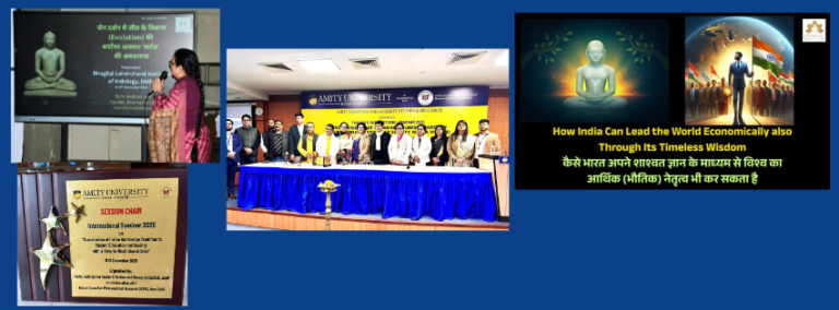 Founder’s Presentations at Bhogilal Leher Chand Institute of Indology & Amity University